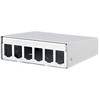 METZ CONNECT modulio AP korpusas 6 jungtys, grynai baltas, neįrengtas