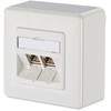 METZ CONNECT E-DAT modulis 2 prievadas AP Cat.6A, grynai baltas