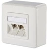 METZ CONNECT E-DAT modulis 2 prievadas AP Cat.6A, grynai baltas