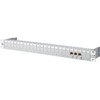 METZ CONNECT E-DAT modulis 24x8(8) 1U pataisų laukas Cat.6A, šviesiai pilkas