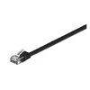 MicroConnect CAT6 UTP 0.25M Plokščia, juoda (V-UTP60025S-FLAT)