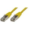 MicroConnect RJ- 45 / RJ- 45 cat6 F / UTP geltonasis 0,25 m (B- FTP60025Y)