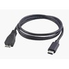 USB kabelis MicroConnect USB-C - mikroUSB 1 m juodasis (USB3.1CAMIB3.11)