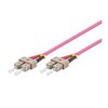 „MicroConnect“ šviesolaidinis patchcord SC / UPC-SC / UPC, 50/125 OM4, 1 m (FIB222001-4)