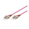 „MicroConnect“ šviesolaidinis patchcord SC / UPC-SC / UPC, 50/125 OM4, 1 m (FIB222001-4)