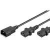 Maitinimo kabelis MicroConnect C13x2 - C14 0.6m (PE061306)