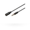 Kabelis MicroConnect Jack 3.5mm - Jack 3.5mm 1m juoda (IPOD003B)