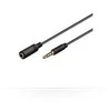 Kabelis MicroConnect Jack 3.5mm - Jack 3.5mm 1.5m juoda (IPOD001B)