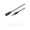 Kabelis MicroConnect Jack 3.5mm - Jack 3.5mm 5m juoda (IPOD006B)