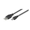USB laidas MicroConnect USB-A - miniUSB 3 m juodas (USBMB53)