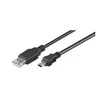 USB laidas MicroConnect USB-A - miniUSB 3 m juodas (USBMB53)