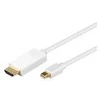 MicroConnect - Mini Displayport-HDMI, M/M, 5m, Baltas