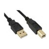 MicroConnect 5m USB2.0 A-B M-M - 5 m - USB A - USB B - 2.0 - Male/Male - Juodas