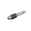 AV adapteris MicroConnect Jack 6,3mm - RCA (Cinch) juoda (AUDANG)