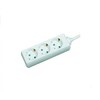 MicroConnect 3 Schuko lizdai 1.8M balta