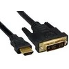 HDMI į DVI-D laidas su aukso spalvos jungtimis