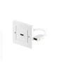 Kabelis MicroConnect HDMI sieninis lizdas 1 port baltas - HDMWALL1