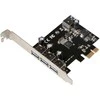 Kontrolierius MicroConnect PCIE 2.0 x1 – 4x USB 3.0 (MC-USB3.0-F3B1)