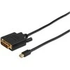 MicroConnect DisplayPort Mini – DVI-D laidas, 1 m juodas (MDPDVI1B)