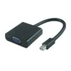 AV adapteris MicroConnect Rodyti Uostas mini - D-Sub (VGA) juoda (MDPVGA2B)