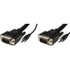 Kabelis MicroConnect D-Sub (VGA) - D-Sub (VGA) + Jack 3.5mm 10m juoda (MONGG10BMJ)