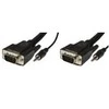 Kabelis MicroConnect D-Sub (VGA) - D-Sub (VGA) + Jack 3.5mm 3m juoda (MONGG3BMJ)