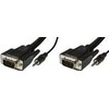 Kabelis MicroConnect D-Sub (VGA) - D-Sub (VGA) + Jack 3.5mm 5m juoda (MONGG5BMJ)