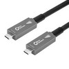 USB MicroConnect USB-C - USB-C kabelis 7,5 m, juodas (USB3.2CC7OP)