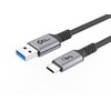 USB kabelis MicroConnect USB-C - USB-A 2 m juodas (USB3.2AC2)