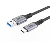 USB kabelis MicroConnect USB-C - USB-A 0,5 m juodas (USB3.2AC05)