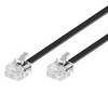 MicroConnect RJ- 11 / RJ- 11 (M / M) 15m Juodas (MK191)