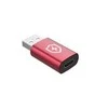 Adapteris USB MicroConnect USB-A - USB-C Raudona (Safe Charge USB-A to C Data)