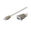 USB laidas MicroConnect USB-A - DB-9 1,8 m sidabro (USBADB)