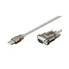 USB laidas MicroConnect USB-A - DB-9 1,8 m sidabro (USBADB)
