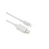 USB kabelis MicroConnect USB-C - Žaibas 1 m Balta (USB3.1CL1)