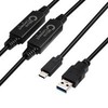 „MicroConnect“ USB3.0 A–USB-C Gen1 kabelis – 10 m kabelis, 5 Gbit/s