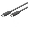 USB kabelis MicroConnect USB-C - USB-C 0,5 m Juodas (USB3.1CC0.5)