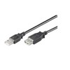 USB kabelis MicroConnect USB-A - USB-A 3 m Juodas (USBAAF3B)