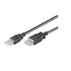 Kabelis USB MicroConnect USB-A - USB-A 3 m Juodas (USBAAF3B)