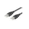 USB kabelis MicroConnect USB-A - USB-A 3 m Juodas (USBAA3B)