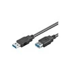 USB kabelis MicroConnect USB-A - USB-A 2 m Juodas (USB3.0AAF2B)