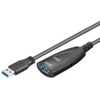 USB kabelis MicroConnect USB-A - USB-A 5 m Juodas (USB3.0AF5A)