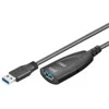 USB kabelis MicroConnect USB-A - USB-A 5 m Juodas (USB3.0AF5A)