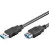 USB kabelis MicroConnect USB-A - USB-A 5 m Juodas (USB3.0AAF5B)
