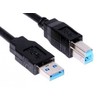 USB laidas MicroConnect USB-A - USB-B 3 m juoda (USB3.0AB3B)