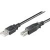 USB kabelis MicroConnect USB-A - USB-B 0,5 m Juodas (USBAB05B)