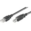 USB kabelis MicroConnect USB-A - USB-B 0,5 m Juodas (USBAB05B)