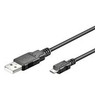 USB kabelis MicroConnect USB-A - mikroUSB 1 m juodasis (USBBMICRO1)