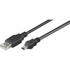 USB kabelis MicroConnect USB-A - miniUSB 10 m juodas (USBMB510)