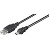 USB kabelis MicroConnect USB-A - miniUSB 10 m juodas (USBMB510)